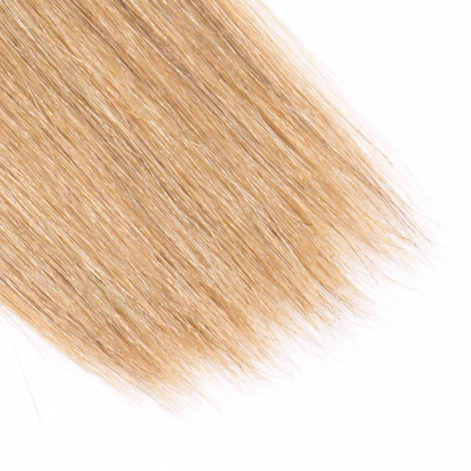 Chloe Hair Color 1B/4/27 Brazilian Straight Hair Weave 1 Piece Ombre Extensions Three Tone No Remy Bundles 10-26inch