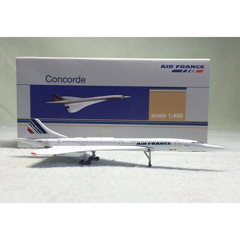 Socatec 1: 400 Air France официальная оригинальная модель самолета из сплава Supersonic Concord