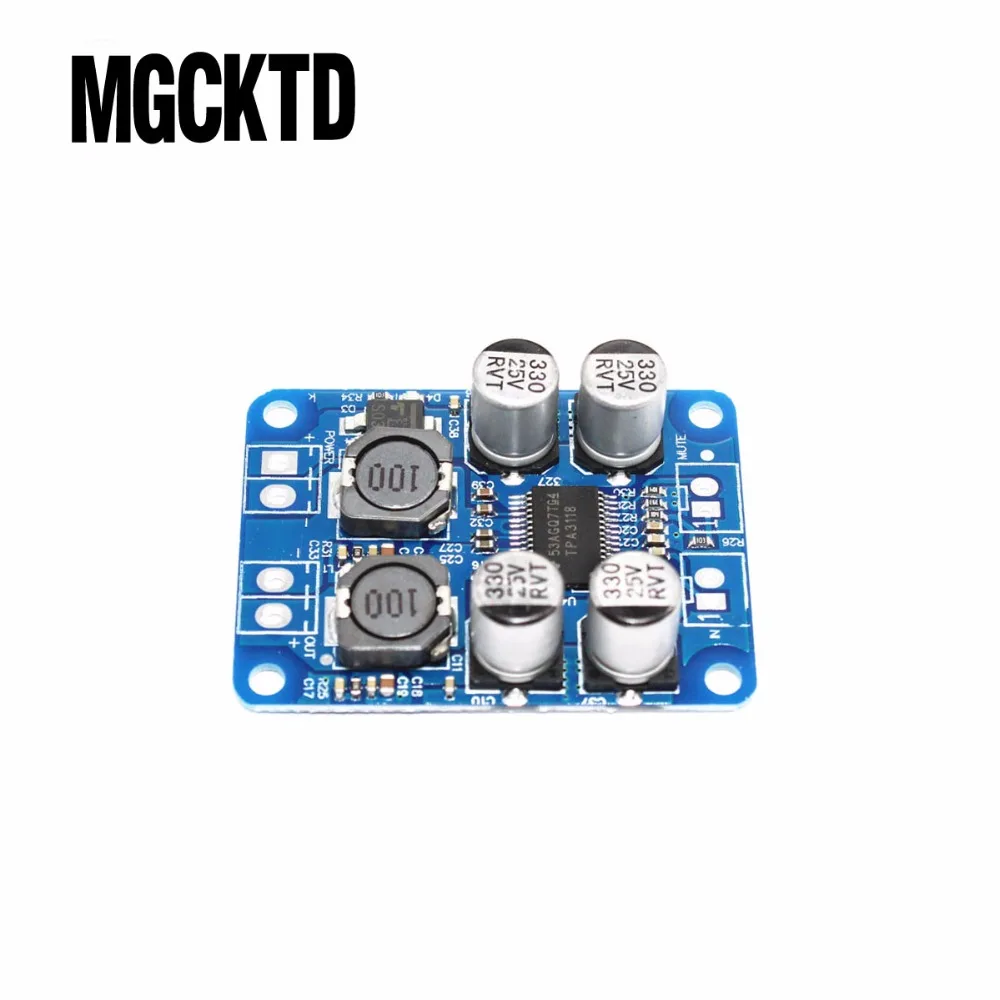 

100% New 1pcs TPA3118 PBTL mono digital amplifier board 1X60W 12V 24V POWER AMP