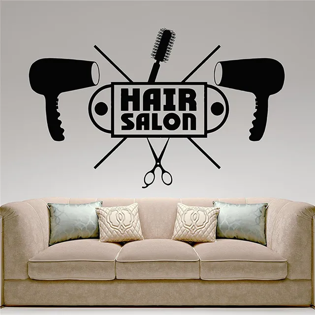 Hair Salon Wall Decor aliexpress : buy barbershop hairdresser hair salon wall decal Hair Salon Wall Decor aliexpress : buy barbershop hairdresser hair salon wall decal