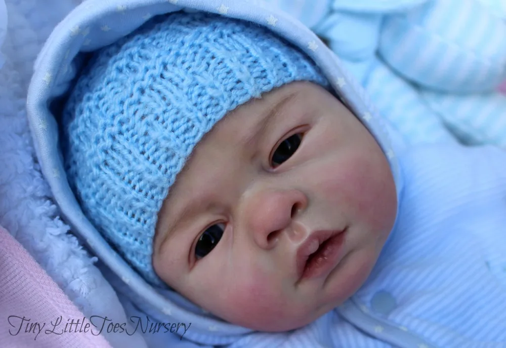 

NPK DIY unpainted blank reborn doll kit soft vinyl reborn full vinyl body anatomically correct Lovelyn awake popular kit