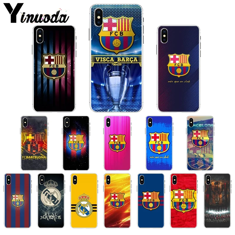 

Yinuoda FC Barcelona DIY Painted Beautiful Phone Accessories Case for iPhone 6S 6plus X Xs MAX 7 7plus 8 8Plus 5 5S XR