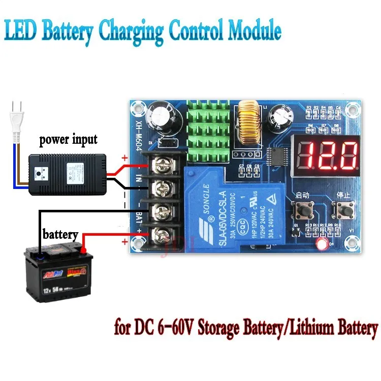 6-60 в светодиодный литиевый контроль зарядки аккумулятора модуль для бытовых зарядных устройств/солнечной энергии/ветровых турбин