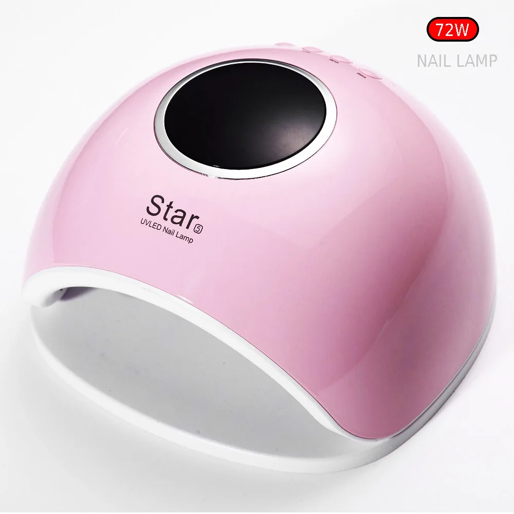 

Sun5 Plus 72W UV LED Nail lamp 33 LEDs Nail dryer for All Gels with Smart LCD Display 30s/60s button Perfect Thumb Solution