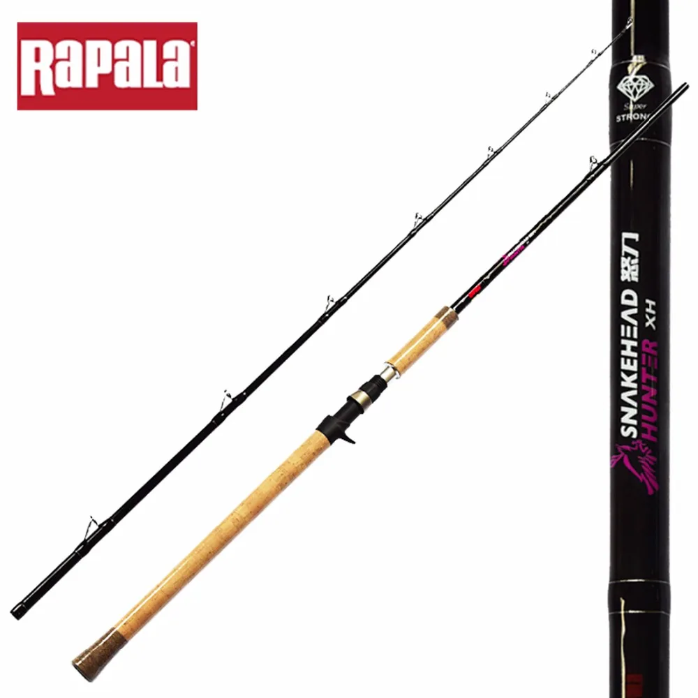 2017 Rapala SNAKEHEAD HUNTER Fishing Rod 2.23m 2.40m Carbon Fiber X XH 2 Section Bait Casting