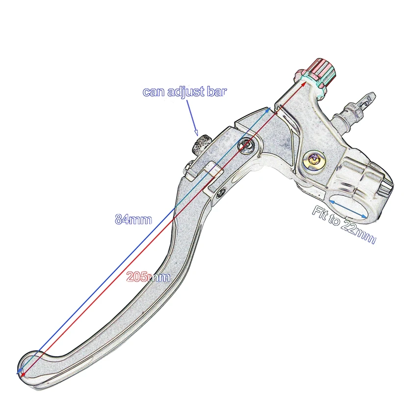Fireyouracing мотоциклетный кабель, линия сцепления барабанный тормозной рычаг, длинный CNC 22 мм 7/" универсальный для Honda Kawasaki Suzuki Benelli Vespa