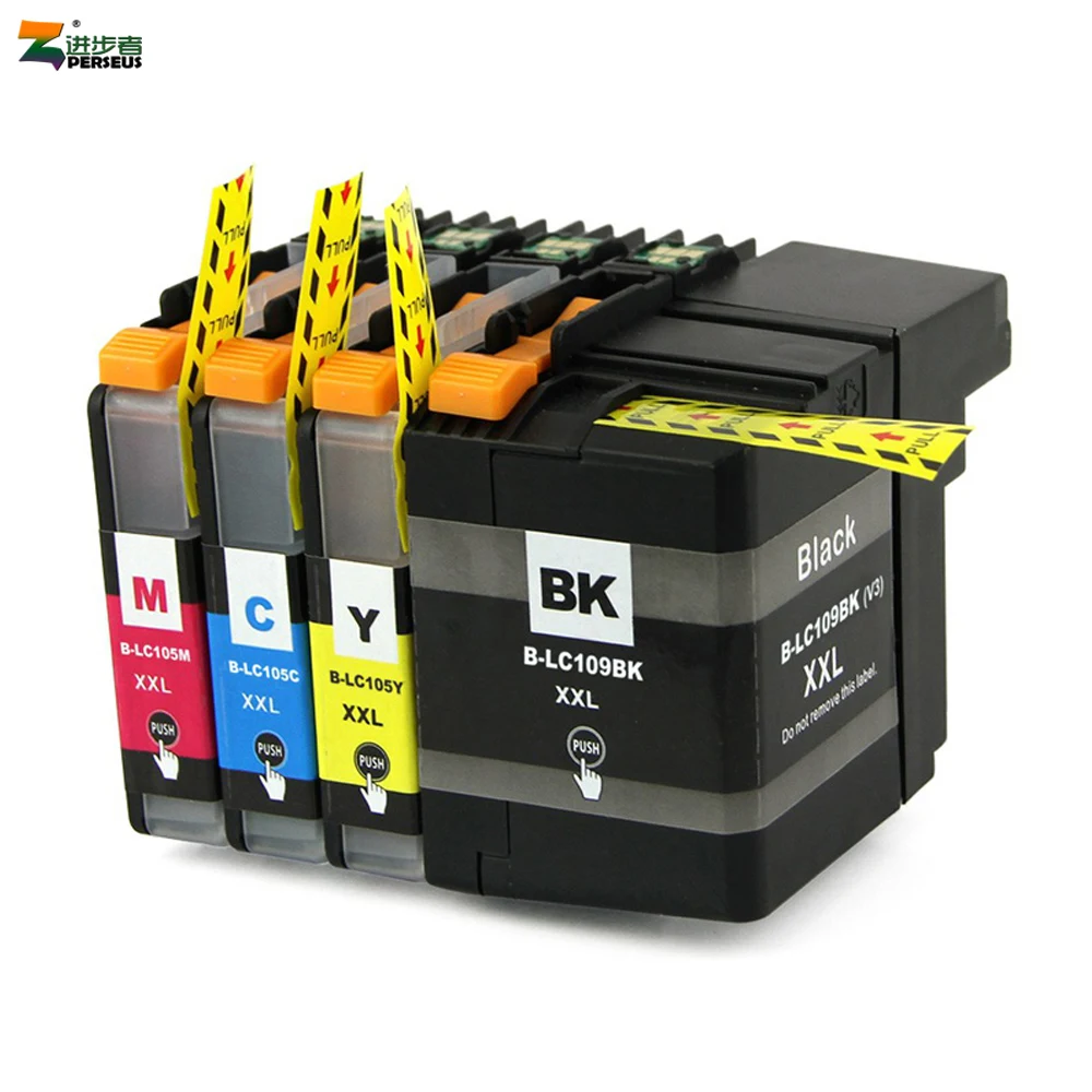 PERSEUS Ink Cartridge For Brother LC109 LC105 XXL High Yield Compatible work with MFC J6520DW