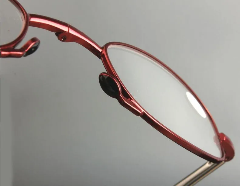 JN впечатление Для женщин очки красный Стиль складные очки для чтения с зеркалом случае 1,0,+ 1,5,+ 2,0,+ 2,5,+ 3,0,+ 3,5