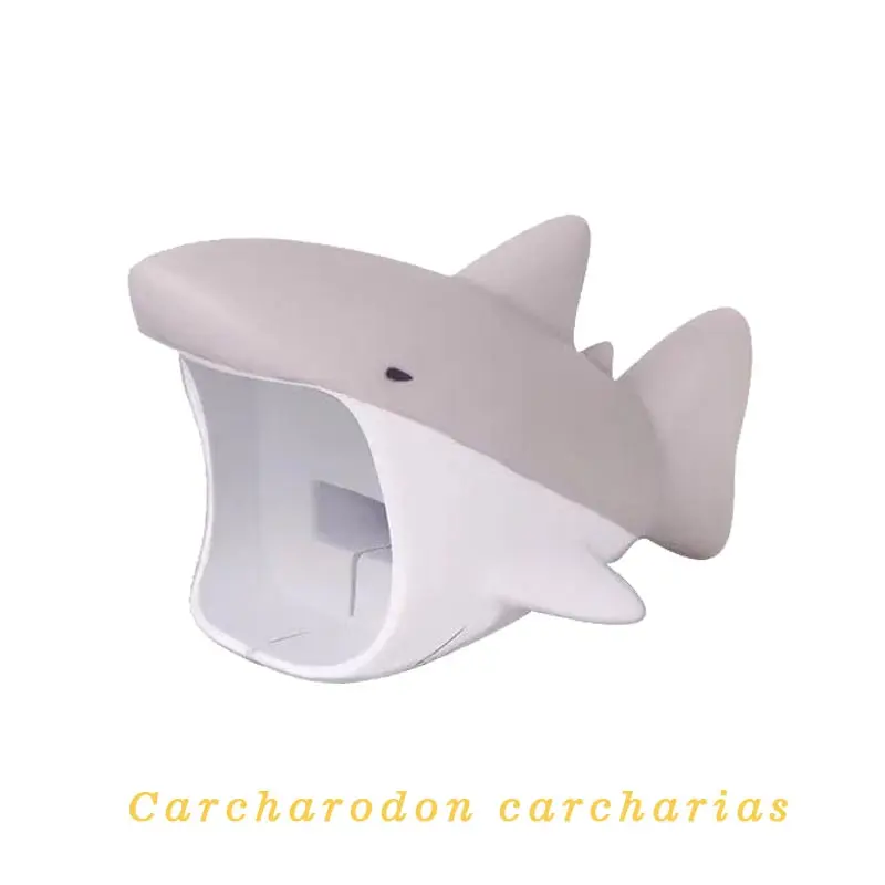 shark Protector Защита от укуса кабеля для Iphone держатель кабеля для телефона аксессуар Акула Тигры собаки животное кукла модель забавная - Цвет: shark Protector