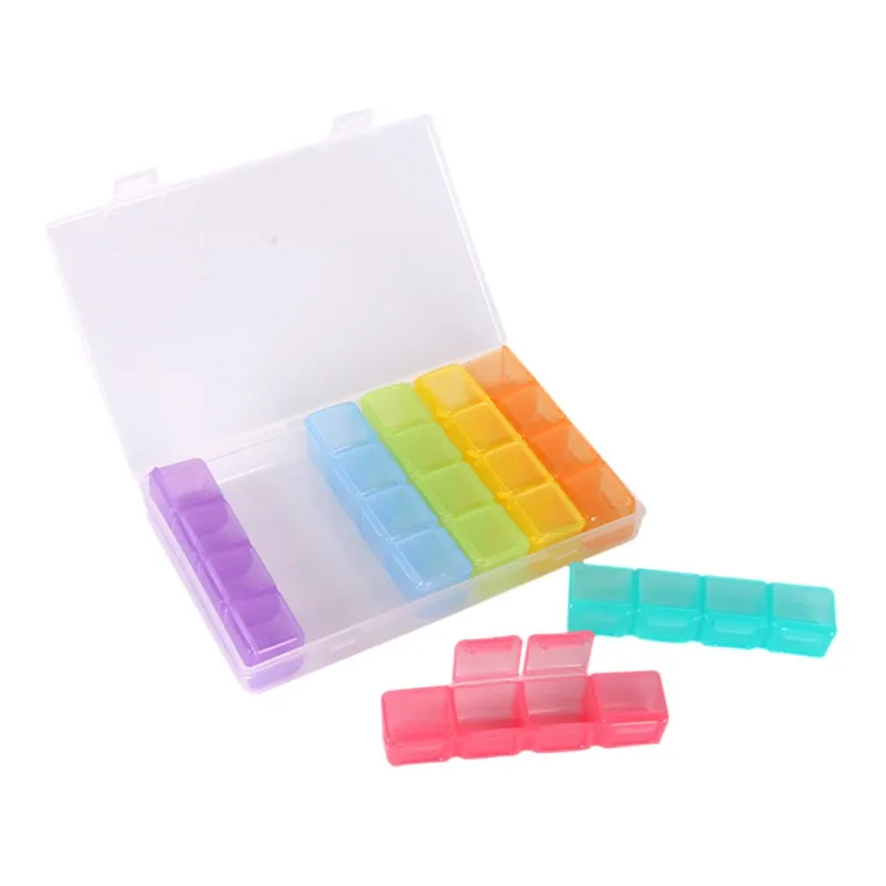

storage box 28 Grid 11*17Cm Diamond Embroidery Box Medicine Diamond Painting Accessories Storage Boxes Case Crossstitch Tools