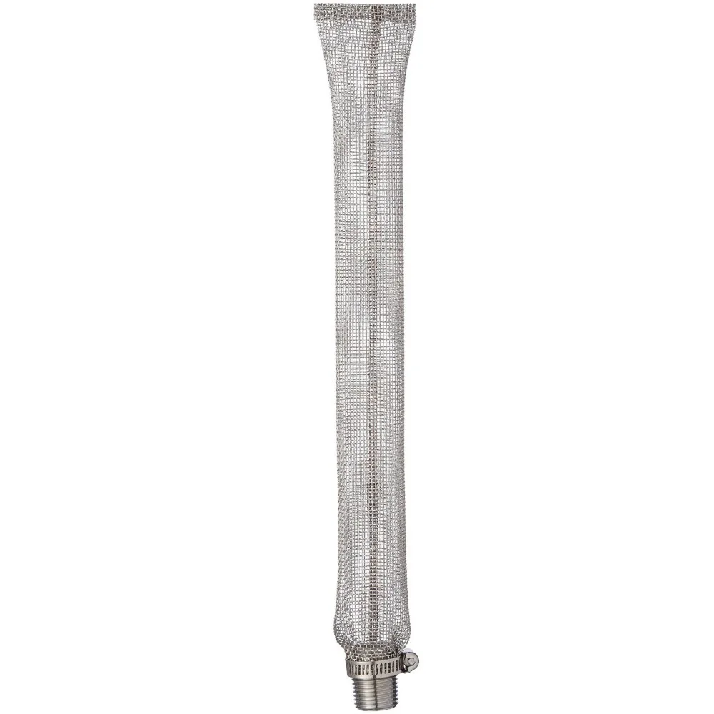12" Stainless Steel Bazooka Screen With 1/2" NPT Fitting