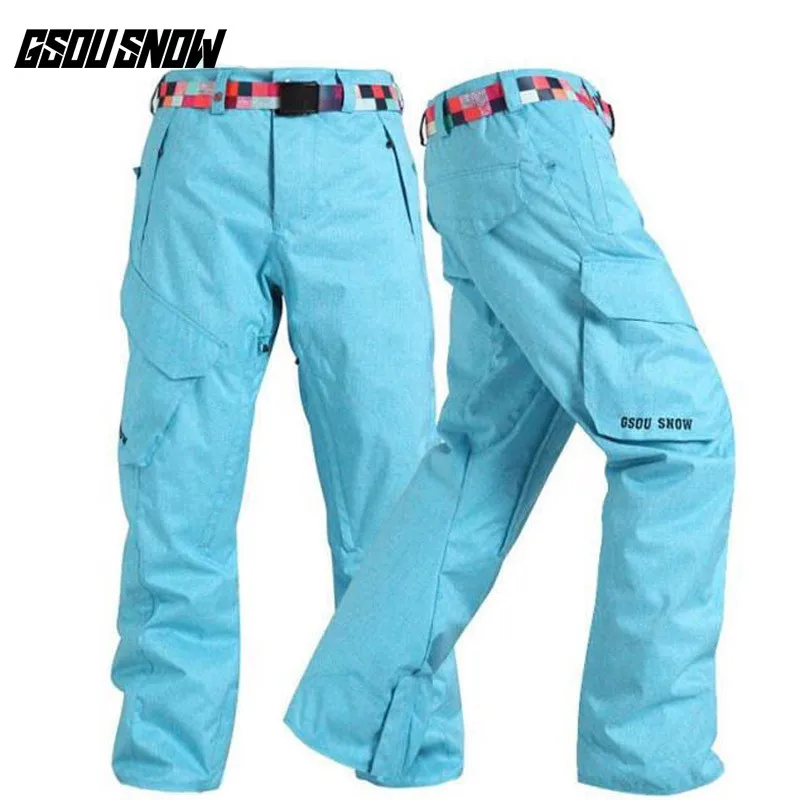 

GSOU SNOW Brand Ski Pants Men Snowboard Pants Winter Skiing Snowboarding Snow Trousers Waterproof Windproof Warm Sports Clothes