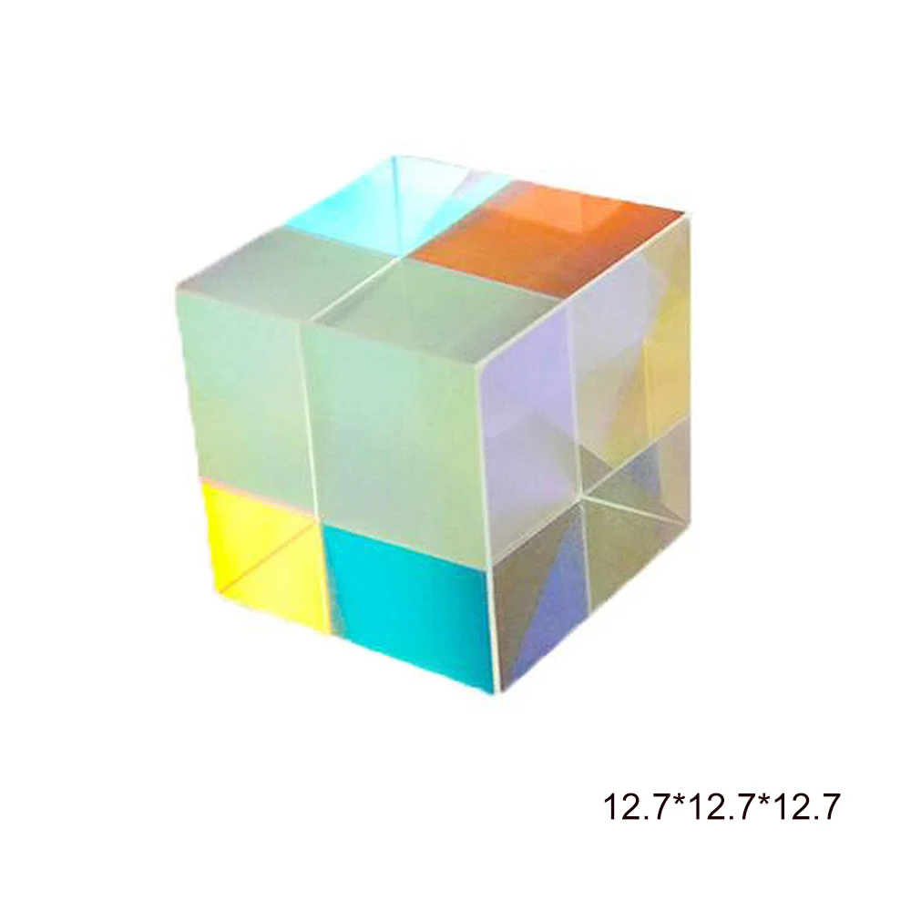 Шестигранный X Cube яркий светильник витражное стекло призма разделяющая призму