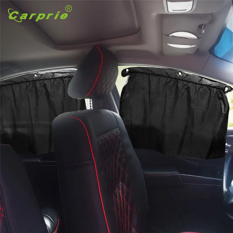 

Hot Selling 2pcs Rear Side Window Curtain Car Sun Block Curtains Motorized Vehicle Suction Cup Car Shades Gifts Dropshipping
