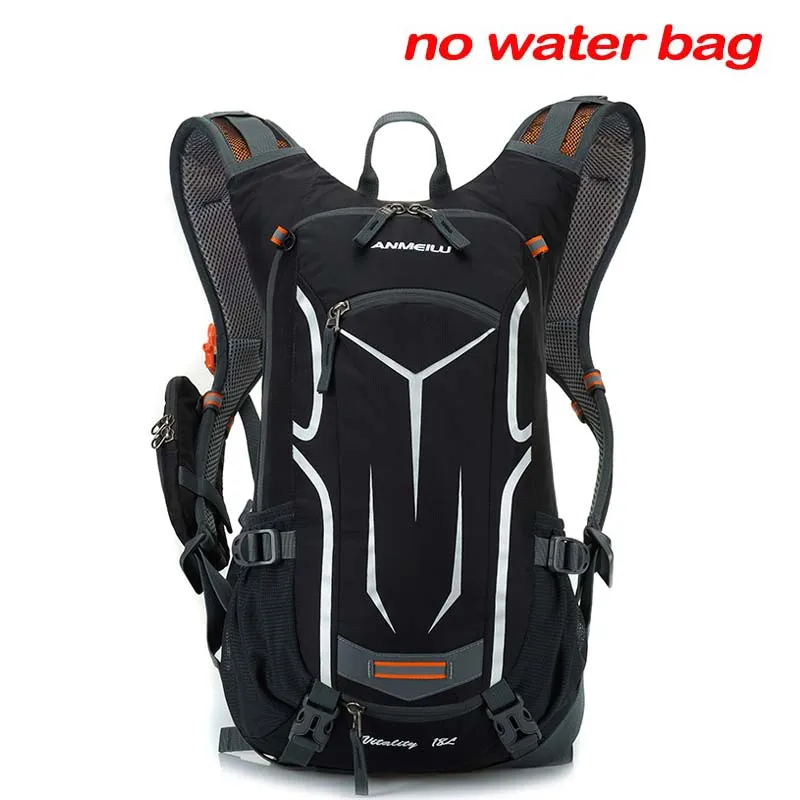 ANMEILU 18L походный рюкзак для кемпинга, водонепроницаемый уличный спортивный рюкзак, 2L сумка для воды, альпинистский велосипедный рюкзак с дождевиком - Цвет: 1013BK