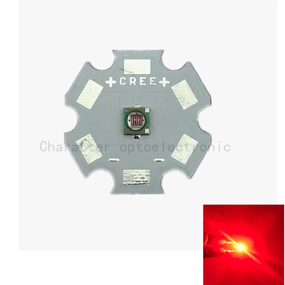 10 шт./лот! Cree XLamp XP E XPE Красный 620 630 нм 3 Вт высокомощный светодиодный излучатель чип