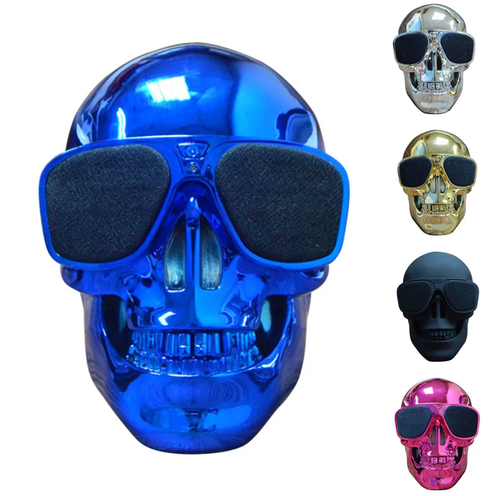 

New Plastic Skull Shaped Wireless Bluetooth Speakers Mobile Multi-purpose Subwoofer Speaker GDeals