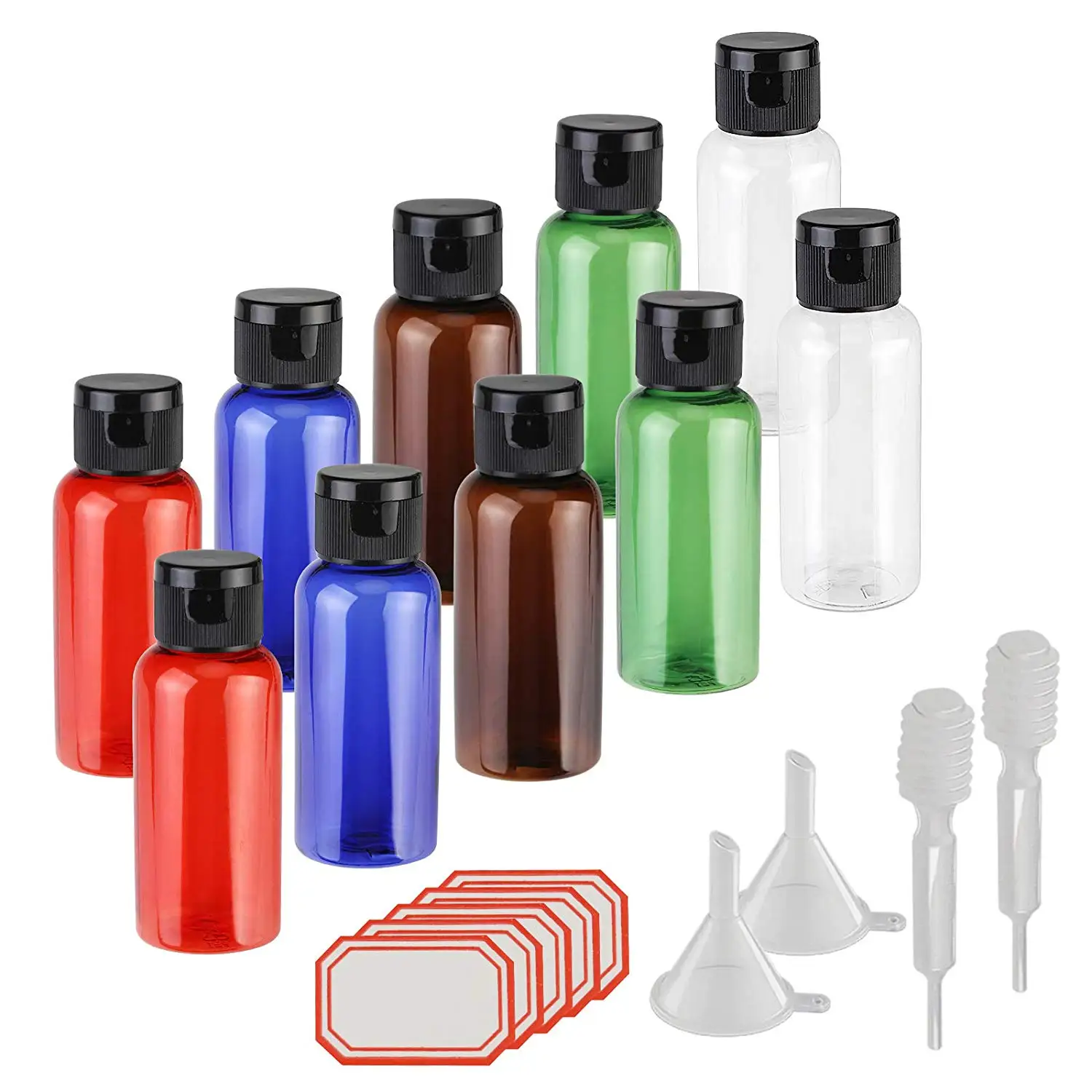 

METABLE 56 Pieces Multicolor Empty Lipstick Refillable Chapstick Tubes with Top Cap and Twist Mechanism (5.5ml) randomly send