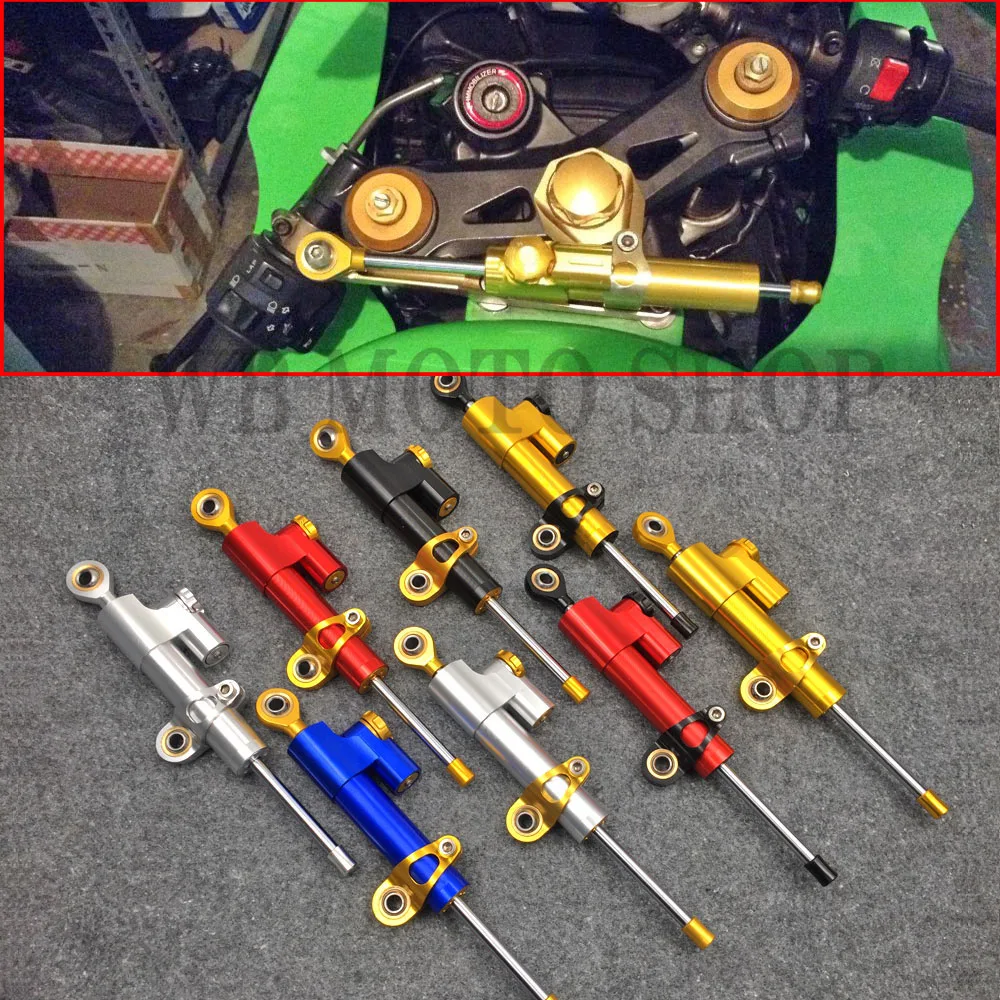 Motorcycle Moto Cnc Damper Steering Stabilizer Linear Reversed Safety