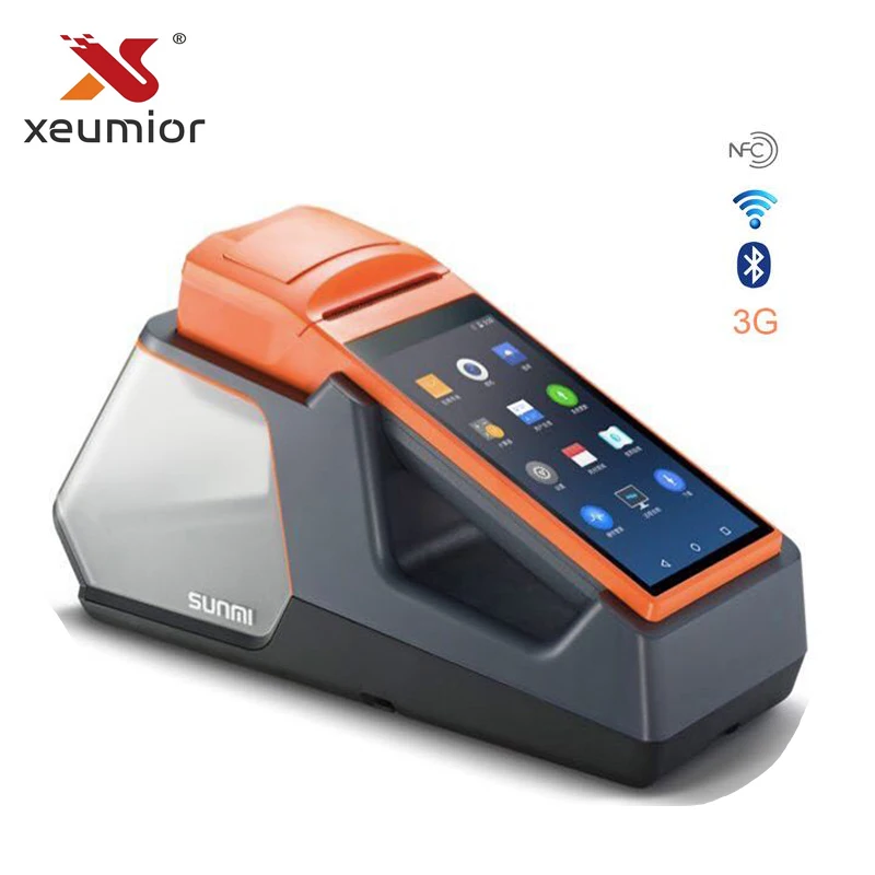 SM V1S 5 дюймов сенсорный экран ручной 3g Andoid Мини Pos машина с Bluetooth Wifi термальный