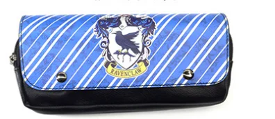 Фильм Гарри Хогвартс колледж Ravenclaw Большая вместительная двойная сумка для карандашей Slytherin канцелярский чехол для карандашей подарок gudetama - Цвет: D