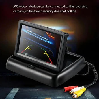 

4.3inch Foldable Car Monitor TFT LCD Display Cameras Reverse Camera Parking System for Car Rearview Monitors Universal Car
