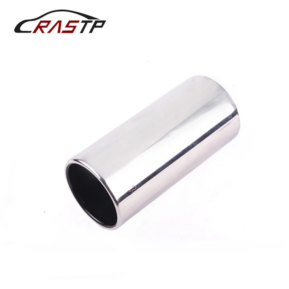 Black Automobiles Exhaust Muffler Tip Stainless Steel Pipe Car Rear Tail Throat