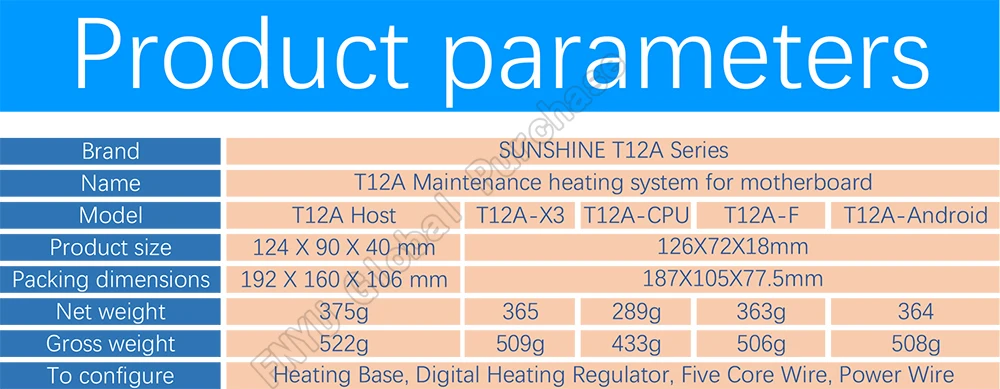 SUNSHINE SS-T12A паяльная станция комплект инструмент для ремонта материнской платы для iPhone 6 7 8 X XS мобильный телефон процессор NAND Отопление ремонт