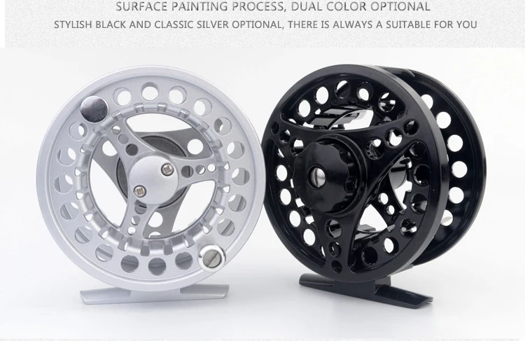 Fly Fishing Reel YZ75-56 78 910 CNC Diecast Machined Aluminum Alloy Fly Reel Large Arbor, LeftRight Handle Changable  (5)