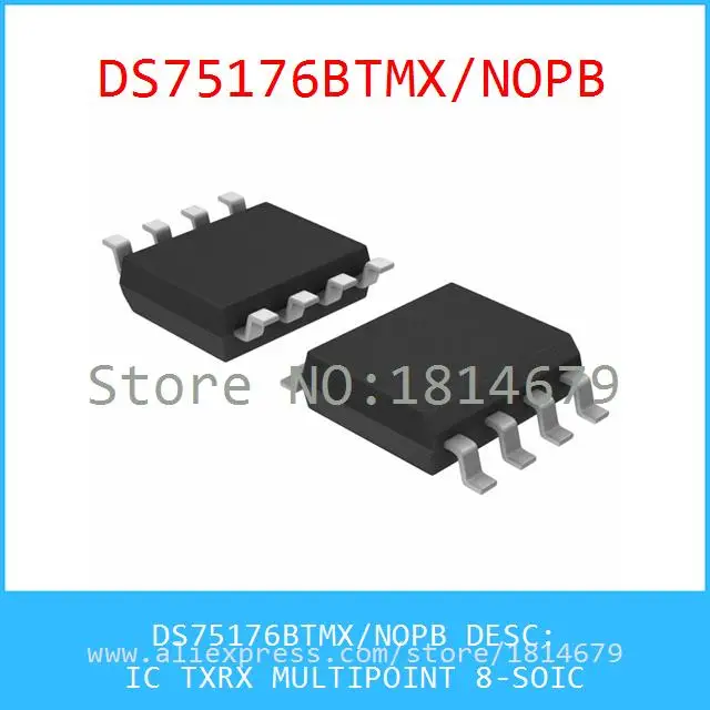 Бесплатная Доставка 3 Шт./лот DS75176BTMX/NOPB IC TXRX MULTIPOINT 8-SOIC DS75176BTMX 75176 DS75176 |