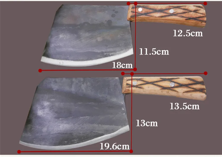 CZQ углеродистая сталь кованые профессиональные поварские разделочные костяные ножи разделочные большие костяные дровяные ножи кухонные режущие топор нож мясника
