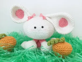 

amigurumi crochet pink bunny