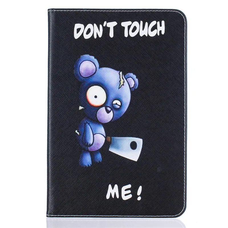 For Samsung Galaxy Tab A 8.0 SM-T355 T350 Case Kids Butterfly Flower Bear Cartoon Wallet  PU Leather Back Silicon Tablet Cover (1)