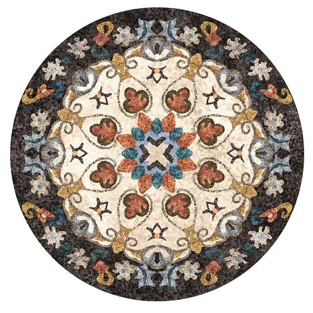 Morocco Nordic Round Carpets For Living Room Area Rugs Large Geometric