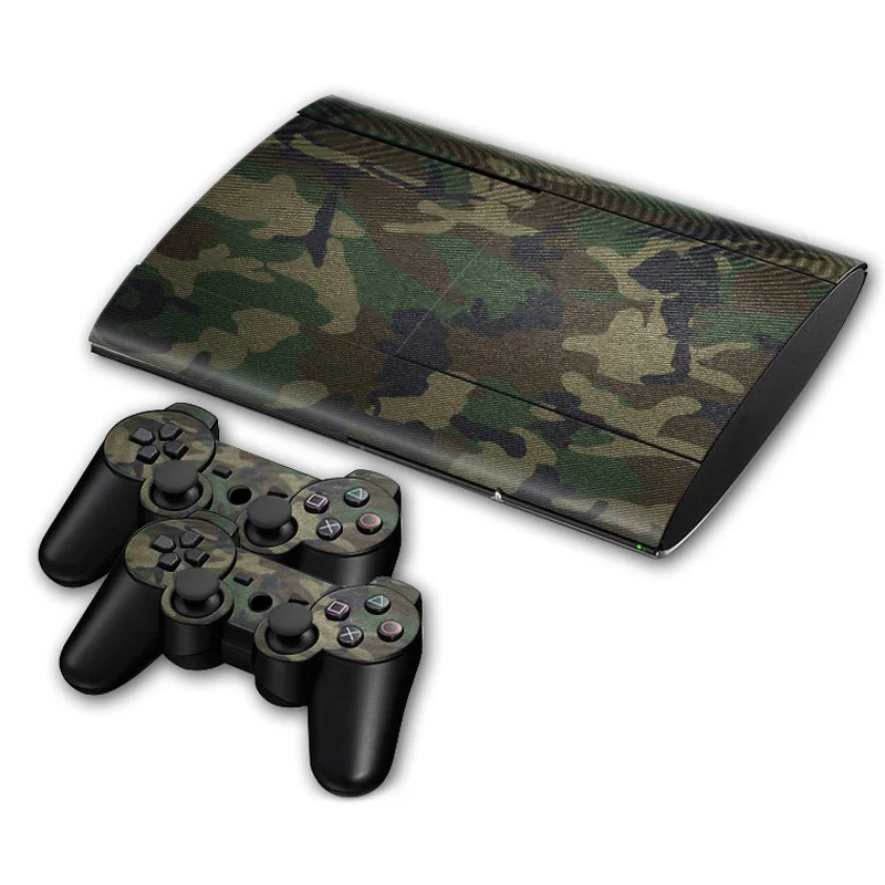 

TOP !Skin sticker For PS3 Super slim 4000 Console and Two Controller Decals