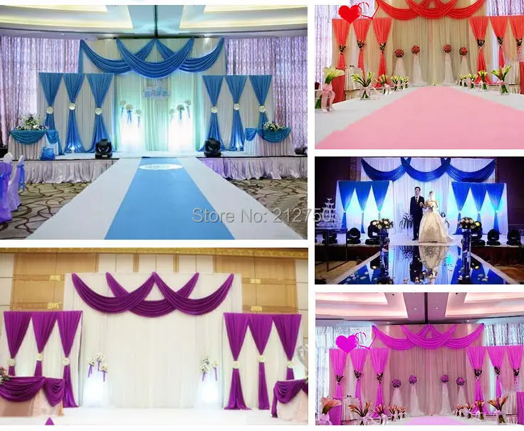 

3m*4m+ 2m*2m*2 marriage decoration Compound wedding background backdrops curtain Express free shipping
