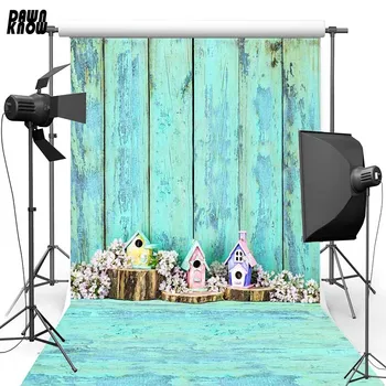 

DAWNKNOW House Floor New Fabric Polyester Background For Wood Wall Baby Vinyl Backdrop For Family Photo Studio S2007