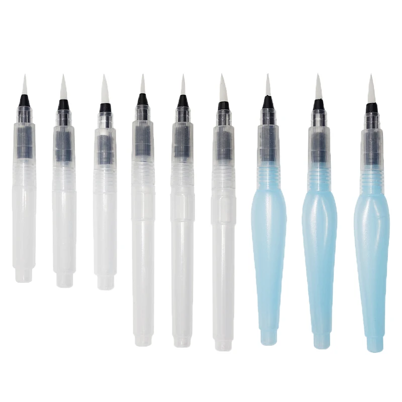 9Pcs/set Different Shape Refillable Pilot Water Color Paint Brush Soft