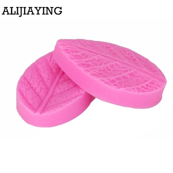 

M0311 2PCS/set Leaves silicone mould Candy Polymer Clay Molds Fondant Silicone Cake Molds Flower Making GumPaste Rose Leaf tools