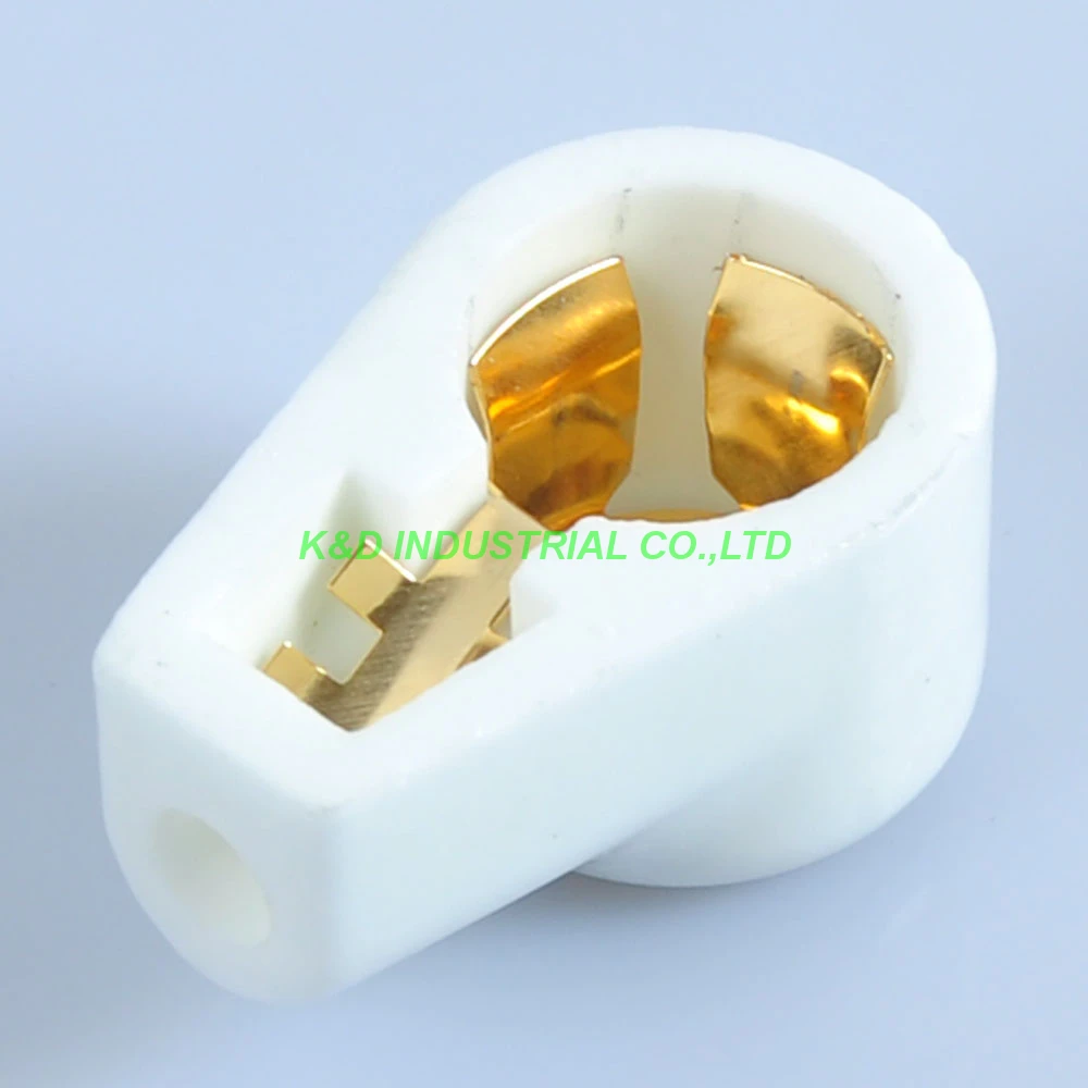 

2pcs GOLD Plate Tube Caps 811 805 572B 813 Ceramic Socket Tube Amplifier