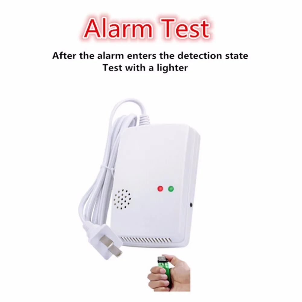 

Gas Leak Detector 85db Natural Gas Leak Alarm Warning Sensor Detector for Home Security Tool with Indicator Light