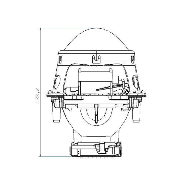 2 шт. 3,0 дюйма би-ксенон Hella 3R Hella 5 3 дюйма объектив проектора HID D1 D2 D3 D4 D2H Универсальный Автомобильный отражатель фары синие линзы