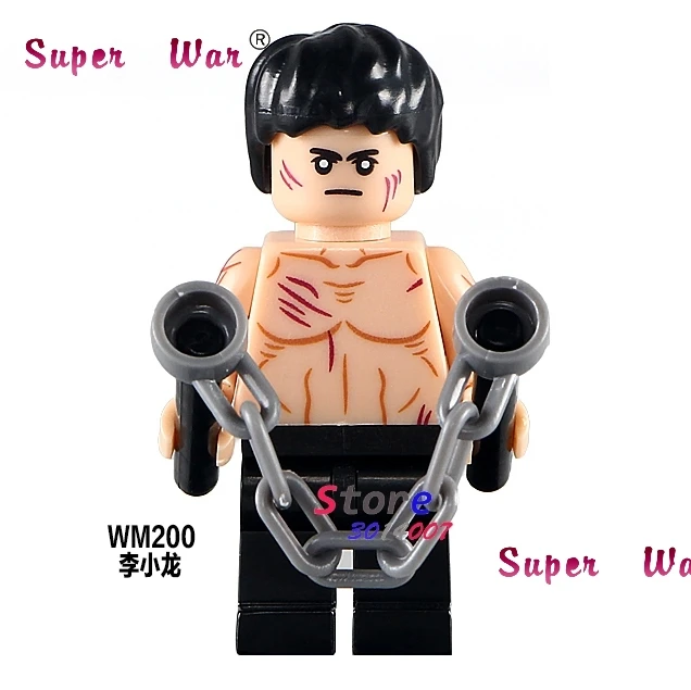 

1PCS model building blocks action superheroes Bruce Lee hobby kids toys kits classic diy toys for children gift