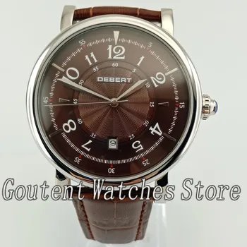 

10 types New 43mm Debert Stainless Steel Case Automatic Mens Wrist Watch