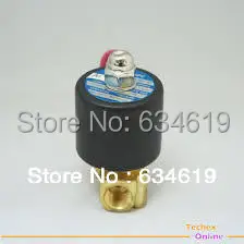 1/" DC Электрический латунный газовый соленоид клапан LPG/NG пневматический клапан нормально закрывающийся клапан 2 способа