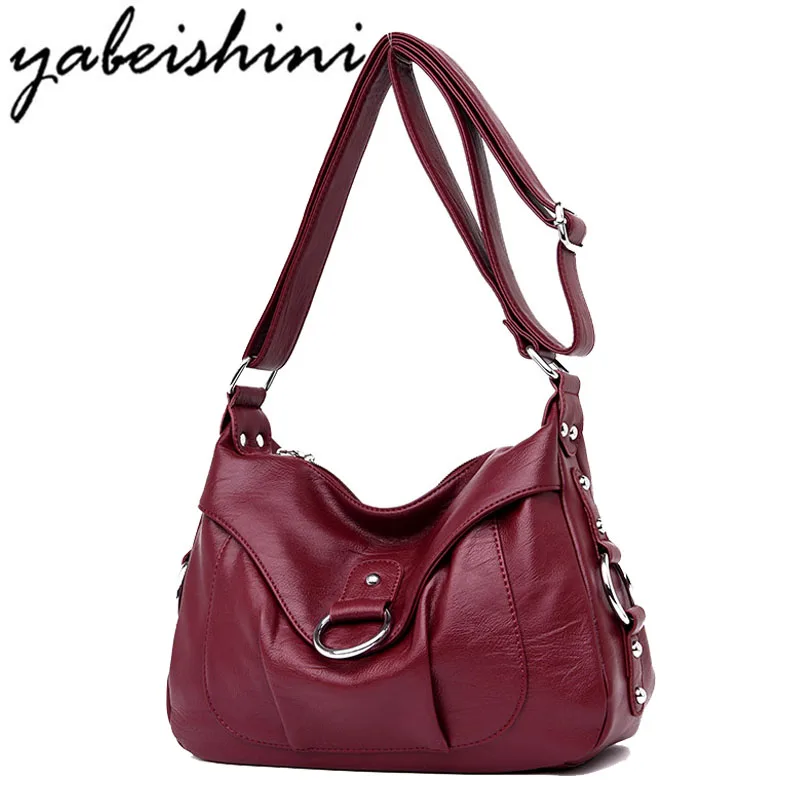 2018 Women Messenger Bags High Quality Leather Shoulder Bag Female Sac a Main Vintage Ladies Bag Crossbody Bags For Women Bolsas