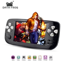 Data Frog 2017 New 4.3 Inch HD Game Console 32 Bit Portable Handheld Game Players For GBC/SFC/CP1/NEO/GEO Format 500+ Inner game