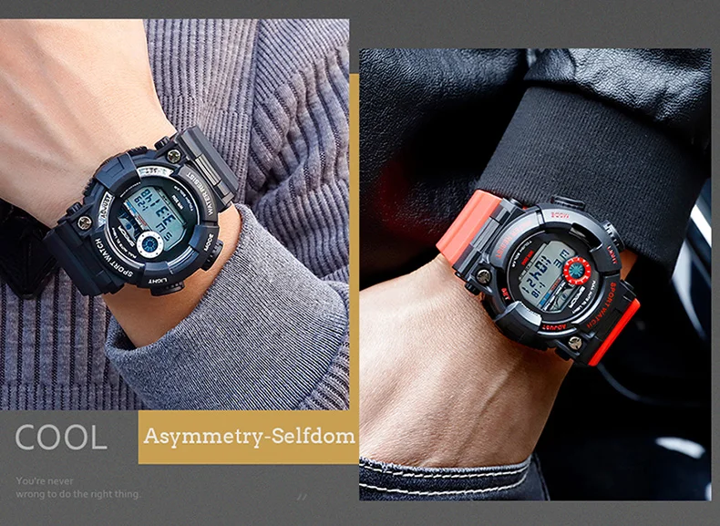 SANDA спортивные мужские часы роскошные светодиодный армейские электронные часы мужские водонепроницаемые G стиль спортивные часы relogio masculino часы