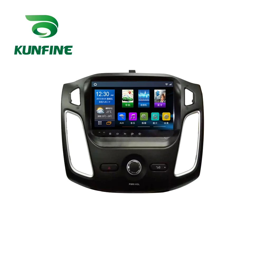 

KUNFINE Quad Core 1024*600 Android 6.0 Car DVD GPS Navigation Player Deckless Car Stereo For Ford Focus 2015 Radio Headunit WIFI