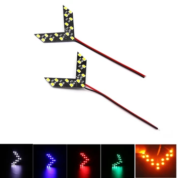 

1 Piece Universal Car LED Turn Indicators Side Mirror Light Source Arrow Shape SMD LED Panel Yellow Turning Signal Light Lamp